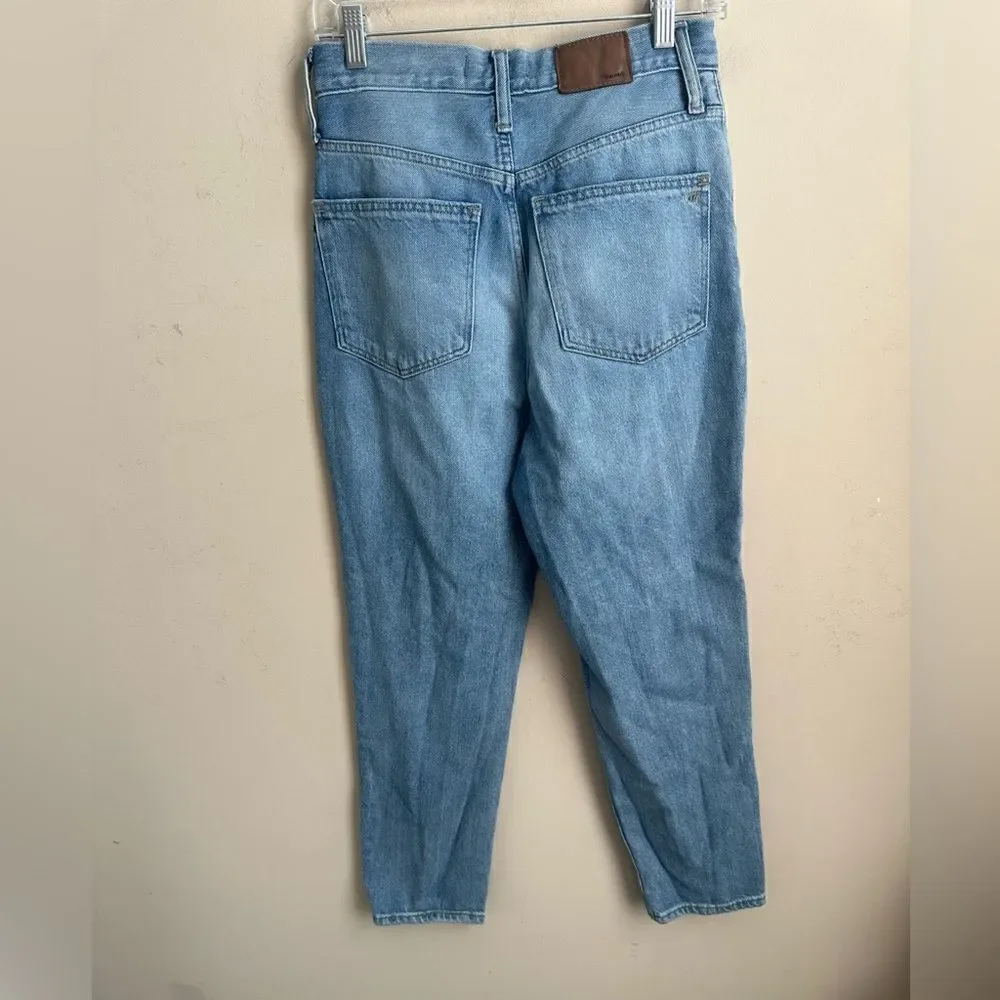 Madewell The Mon Jean Medium Wash Distressed Jeans 26